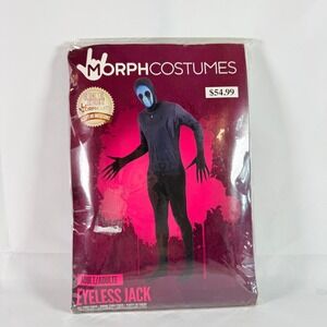 Morphsuits Eyeless Jack Adult XL Halloween Costume Creepypasta Bodysuit NWT